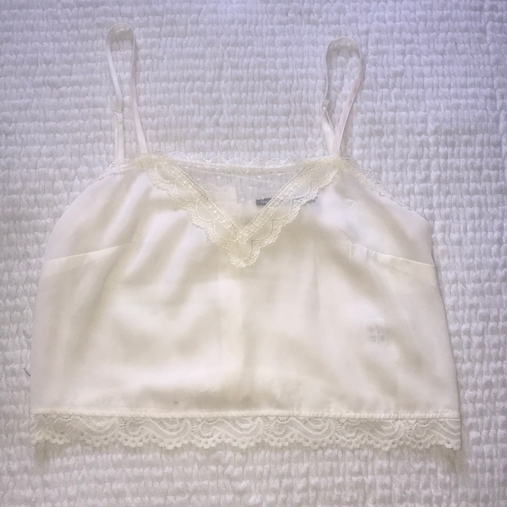 Brandy Melville Silk Lace Top